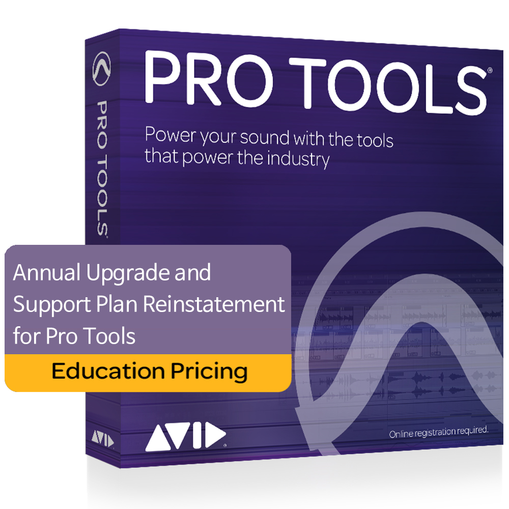 Avid Pro Tools 1-Year Updates and Support Plan NEW Edu Reinstatement