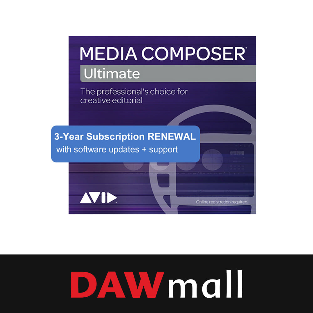 Avid Media Composer l Ultimate 3-Year Subscription RENEWAL 아비드 미디어 컴포저 얼티밋 3년 구독 리뉴얼