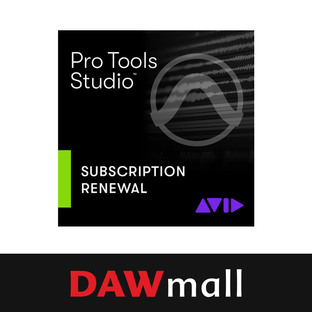 Avid Pro Tools Studio Annual Paid Annually Subscription - RENEWAL 아비드 프로툴 스튜디오 1년 신규 구독 리뉴얼 (+피규어 키링 증정)