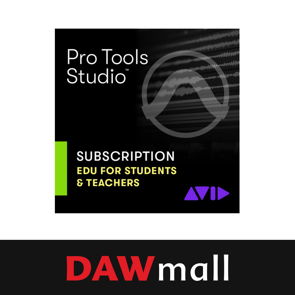Avid Pro Tools Studio Annual Paid Annually Subscription for EDU - NEW (MDL:00018243) 아비드 프로툴 스튜디오 1년 신규 구독 - 교육용