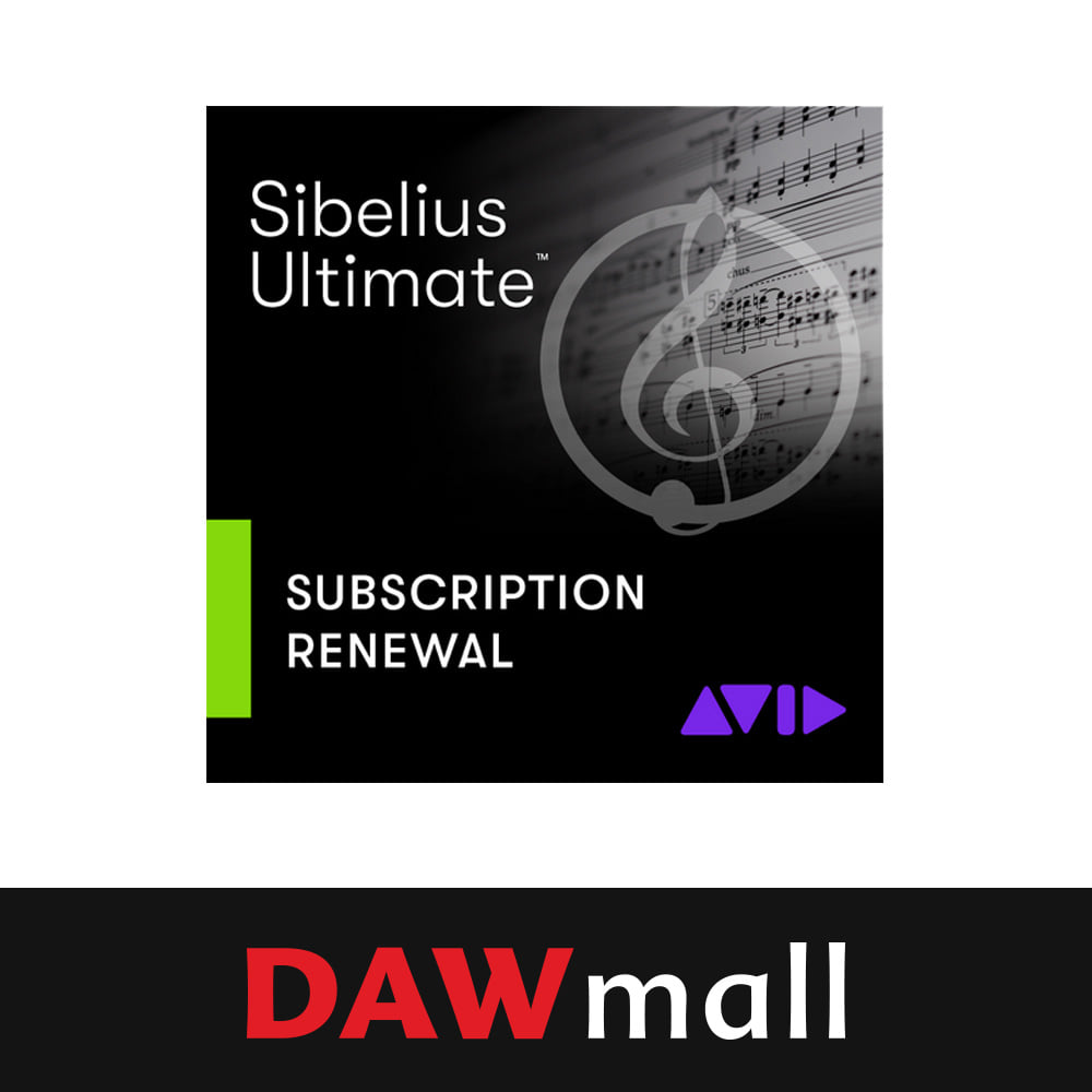Avid Sibelius Ultimate 1-Year Subscription RENEWAL 아비드 시벨리우스 얼티밋 1년 구독 리뉴얼 (+피규어 키링 증정)