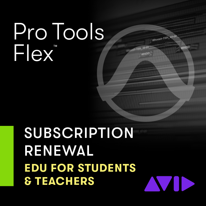 Avid Pro Tools Flex Annual Paid Annually Subscription for EDU - RENEWAL
