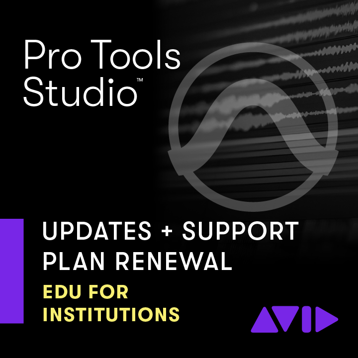 Avid Pro Tools Studio Perpetual Annual Updates + Support for EDU Institution - RENEWAL