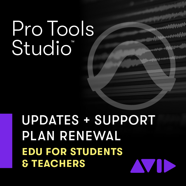 Avid Pro Tools Studio Perpetual Annual Updates + Support for EDU - RENEWAL