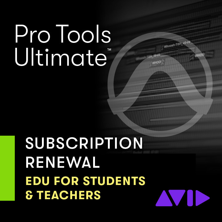 Avid Pro Tools Ultimate Annual Paid Annually Subscription for EDU - RENEWAL