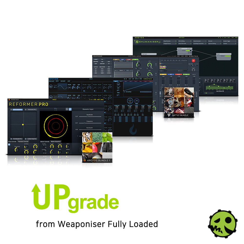 Krotos Audio Sound Design Bundle 2 upgrade from Weaponiser Fully Loaded