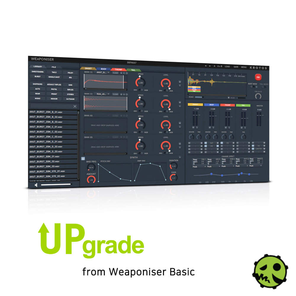 Krotos Audio Weaponiser Fully Loaded upgrade from Weaponiser Basic