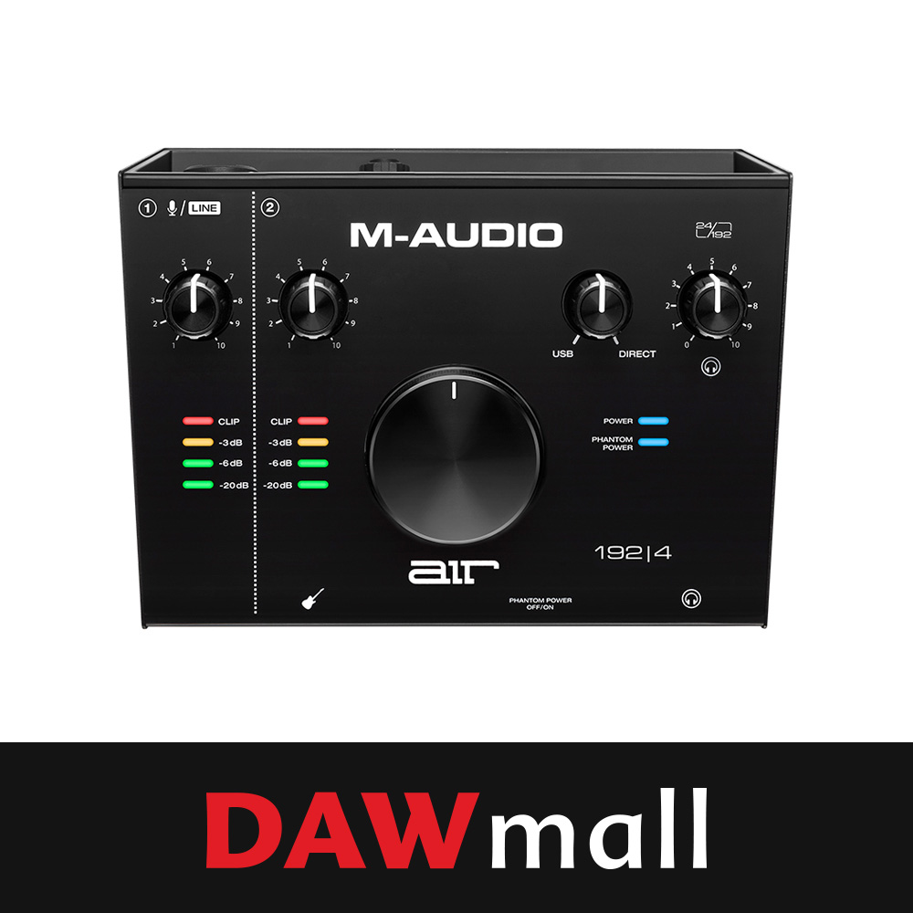 M-Audio AIR 192|4 USB Audio Interface 엠오디오 에어 192/4 오디오인터페이스 (SLH-1 벌크 헤드폰 증정)