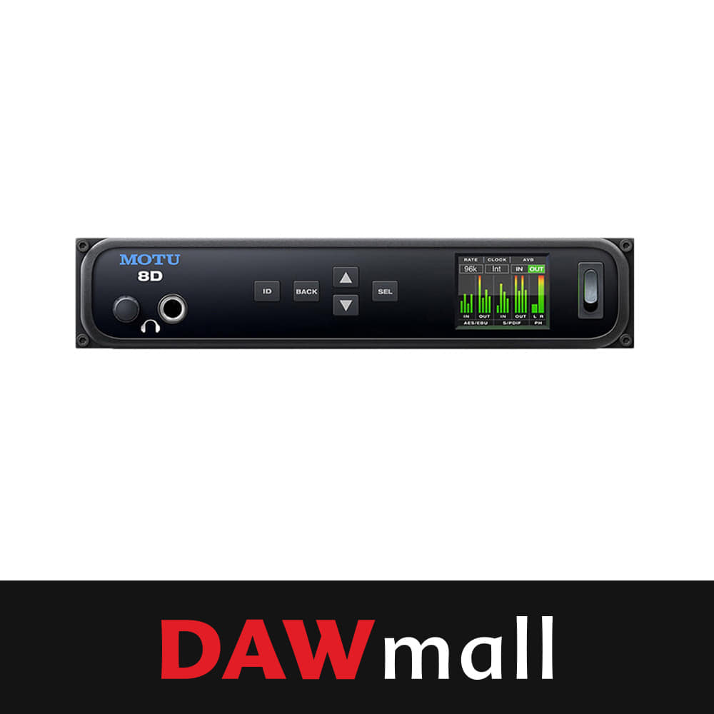 MOTU 8D 모투 USB 오디오 인터페이스 AES/EBU S/PDIF AVB DSP