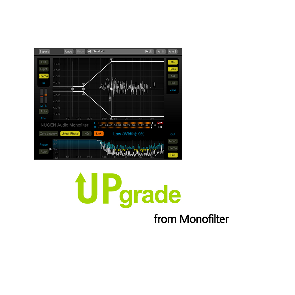 NUGEN Audio Monofilter 4 Upgrade from Monofilter