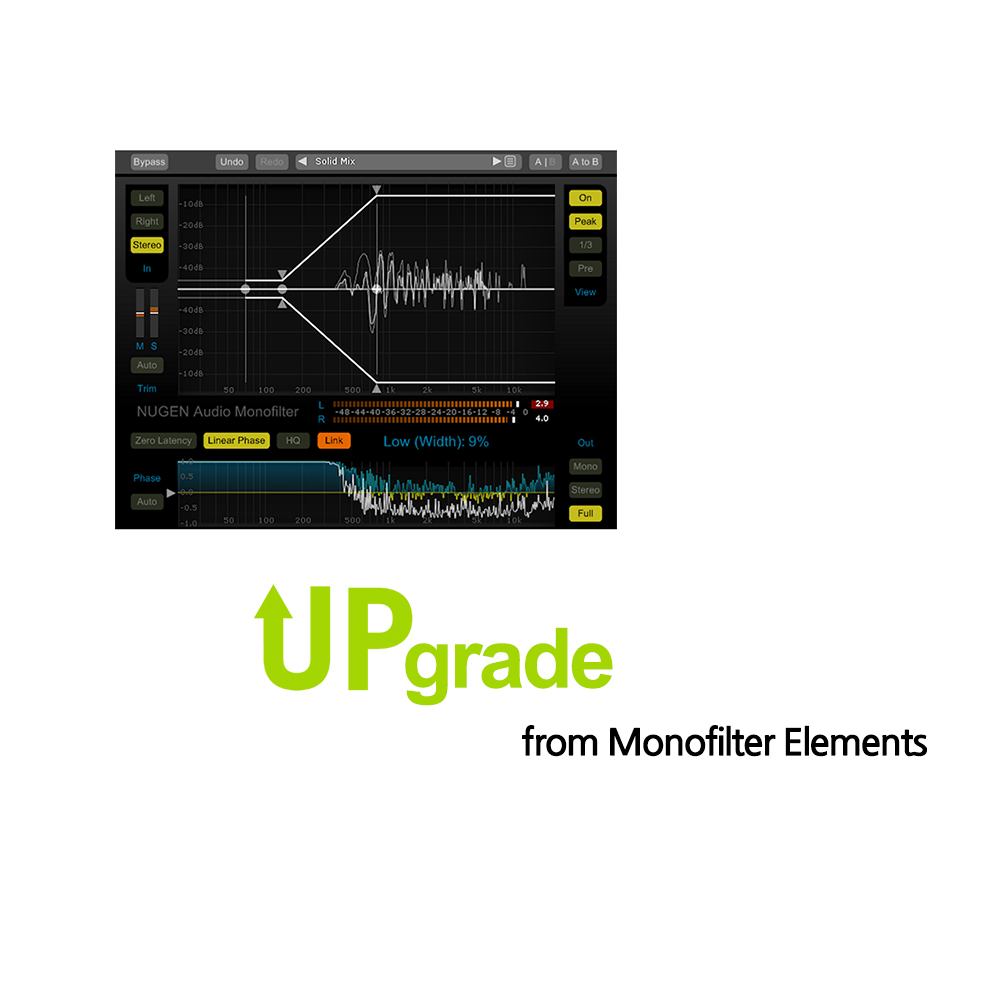 NUGEN Audio Monofilter Upgrade from Monofilter Elements