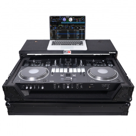 Prox Fits Pioneer DJ DDJ-REV7 Case Black On Black (W) / Laptop Shelf &amp; Wheels 플라이트 케이스